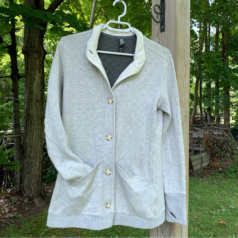 Mountain Hardwear Gray Quilted Sweater